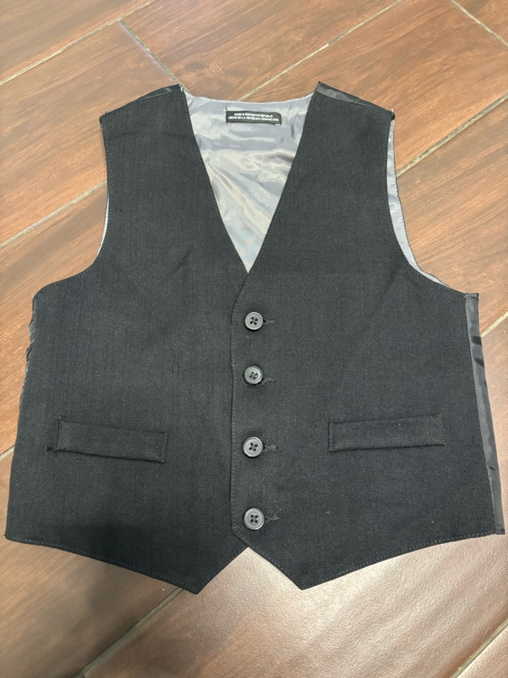 Boys size 6 suit vest, #A1209